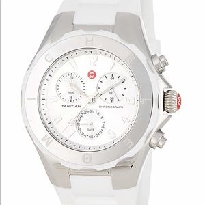 Women's Michele Silicone Strap Watch